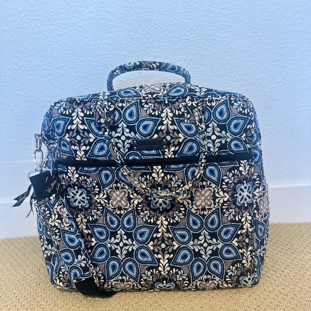 Vera Bradley Black and Blue Patterned Travel Bag
